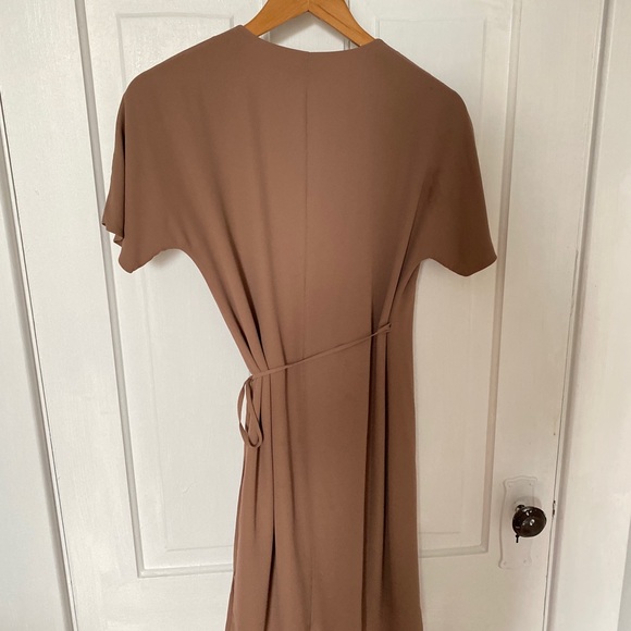 Aritzia Babaton wrap tan dress - Picture 6 of 6